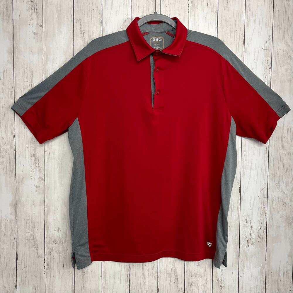 Club 38 Performance Cremieux Short Sleeve Lightweight Golf Work Polo T-Shirt